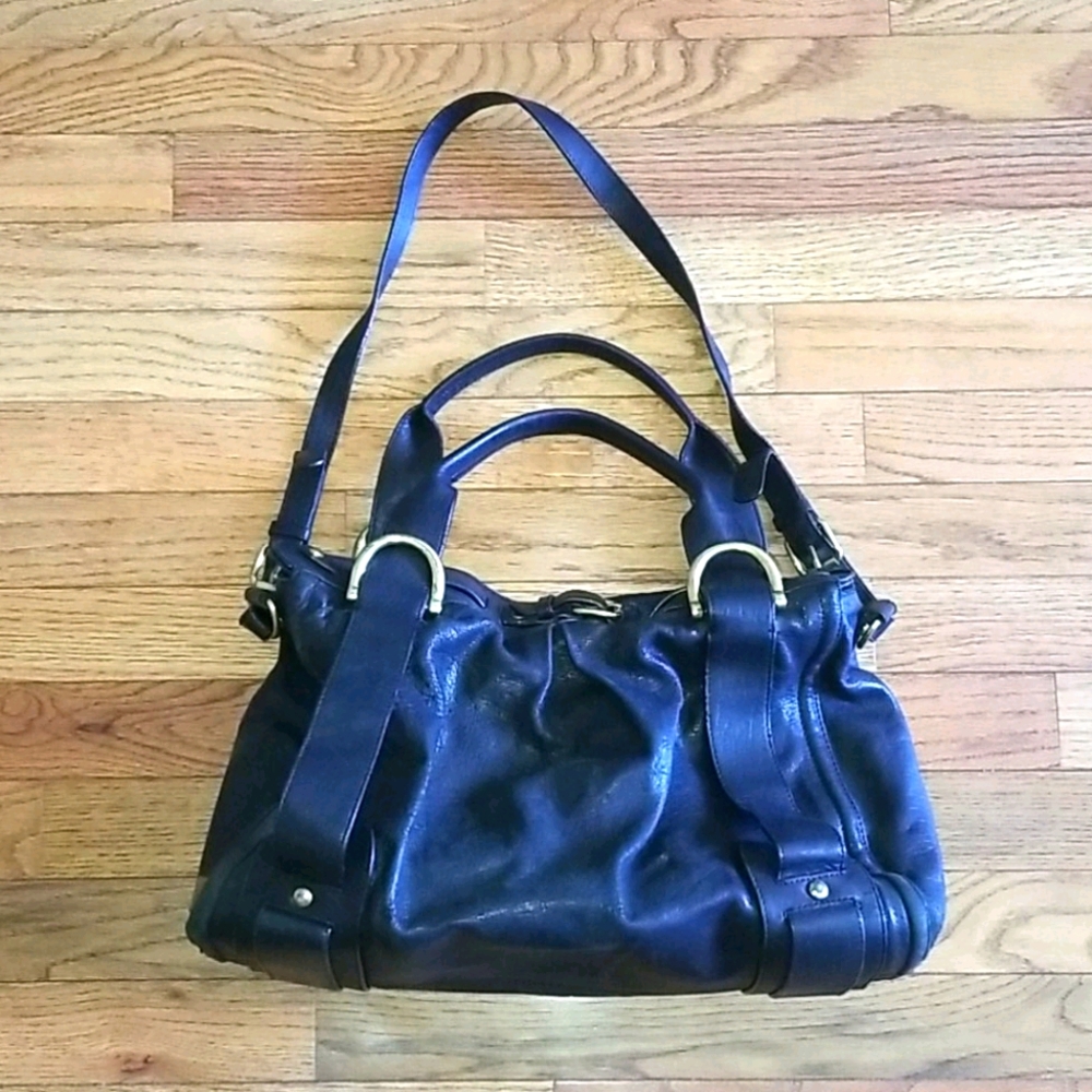 Kooba Black Leather Satchel